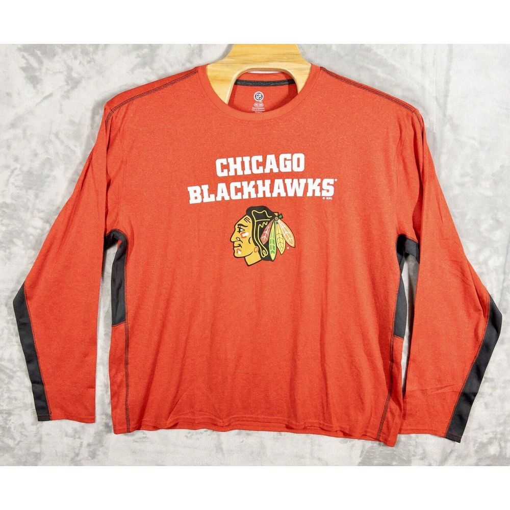 NHL‎ Chicago Blackhawks Long Sleeve T-Shirt Mens XXL